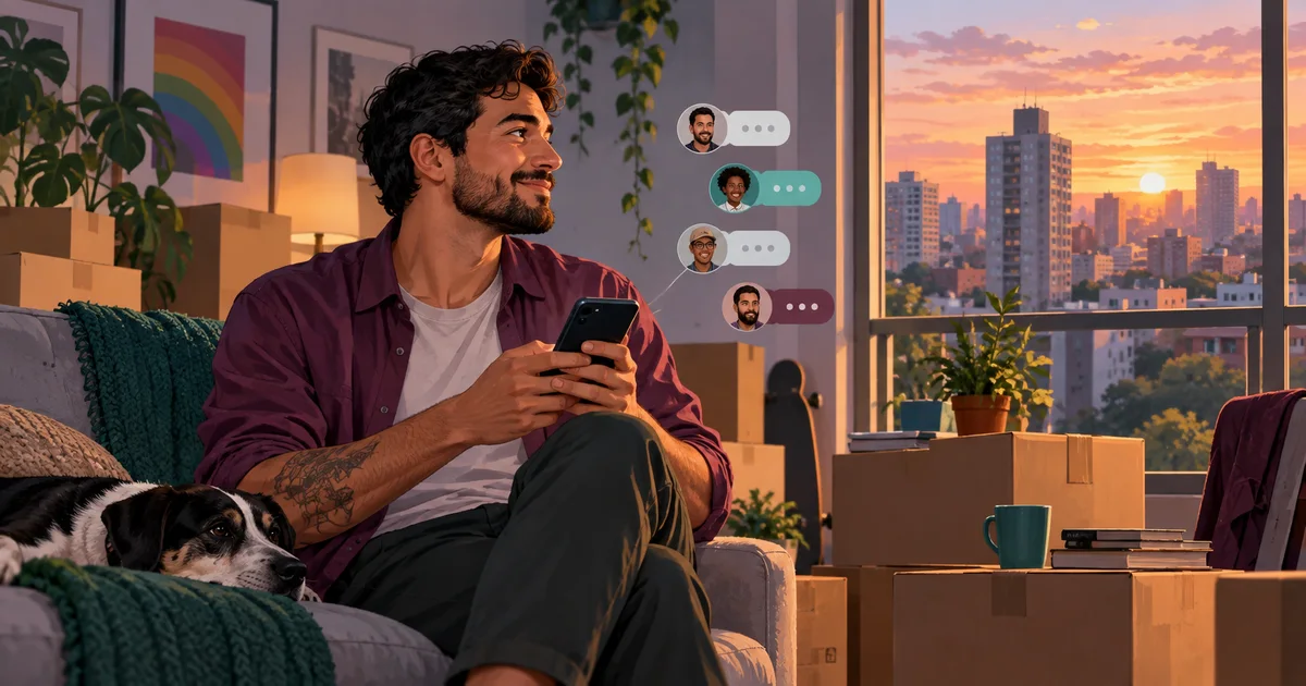 Mudou de cidade? Use conversas online para construir uma rede aos poucos