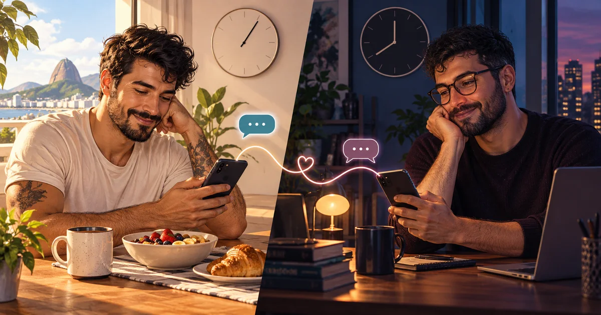 Horários diferentes: combine a conversa sem exigir presença constante