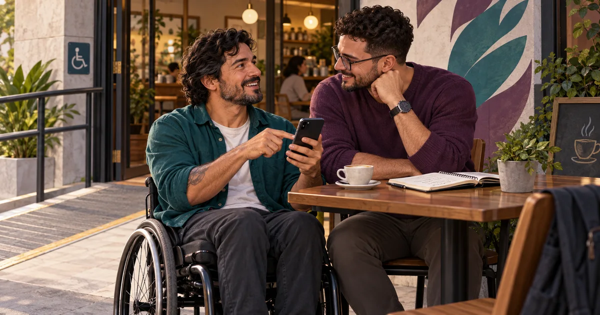 Um primeiro encontro acessível começa com perguntas práticas
